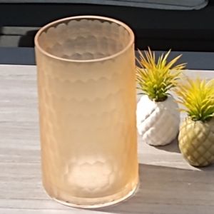 Orange 🧡 Honeycomb Glass Vase